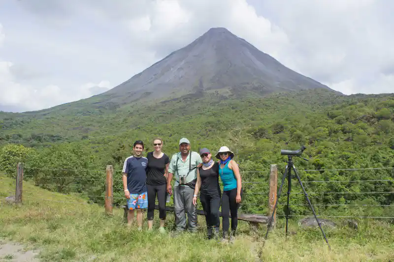 Hanging Bridges, La Fortuna Waterfall, Volcano Hike & Tabacon Hot Springs - Top Highlight Tour in Arenal Costa Rica